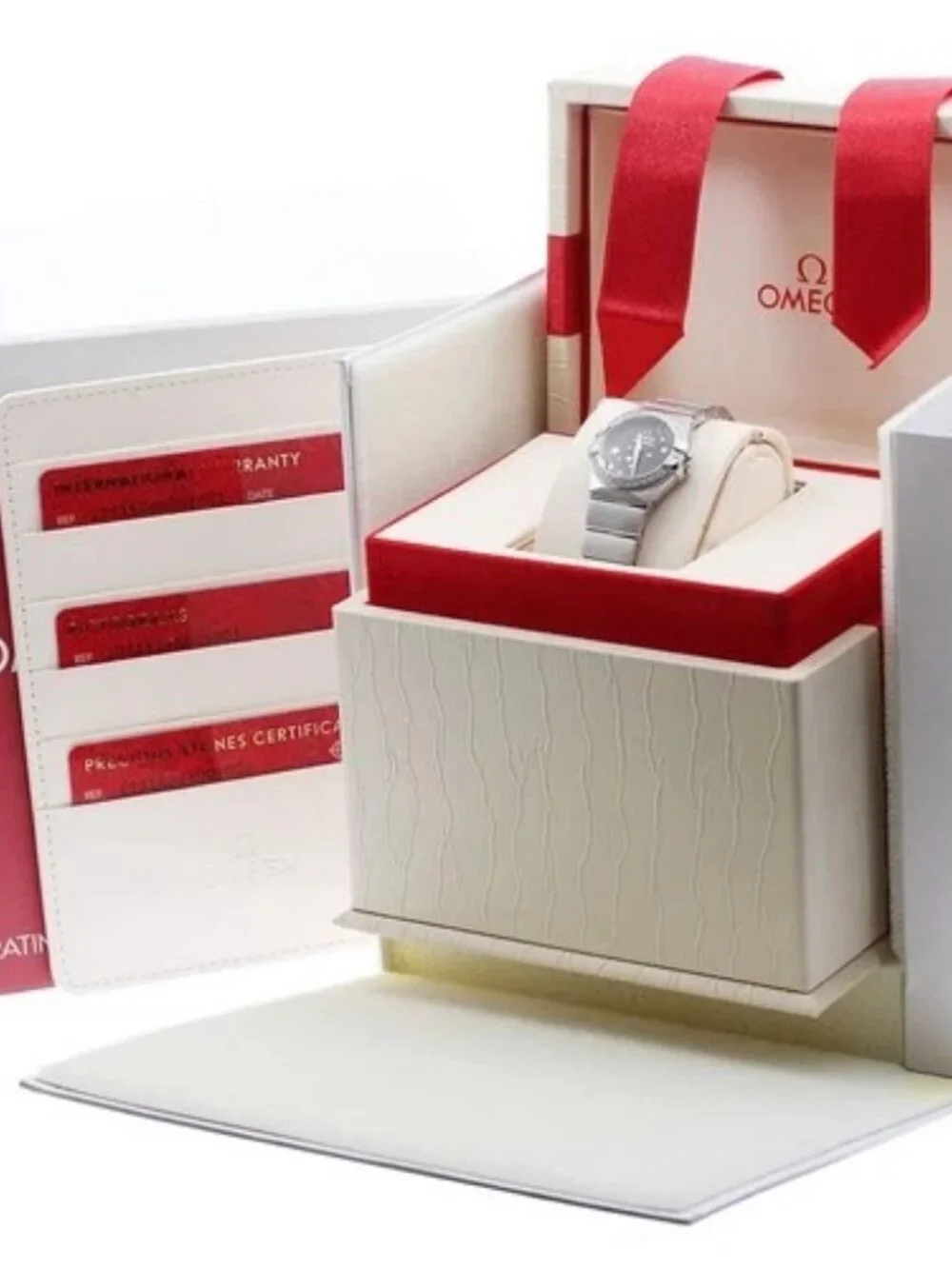 OMEGA Constellation Blush 123.15.24.60.01.001 Diamond Bezel Quartz Ladies_965286